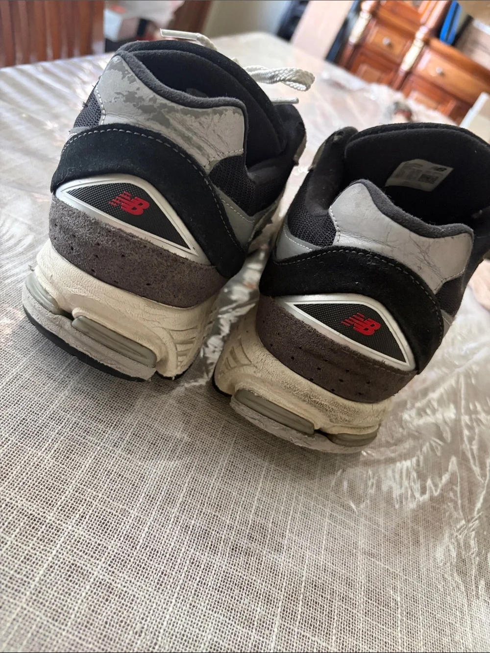 New Balance Gray and Black Men's Athletic Sneakers